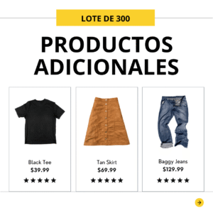 +300 Productos Adicionales